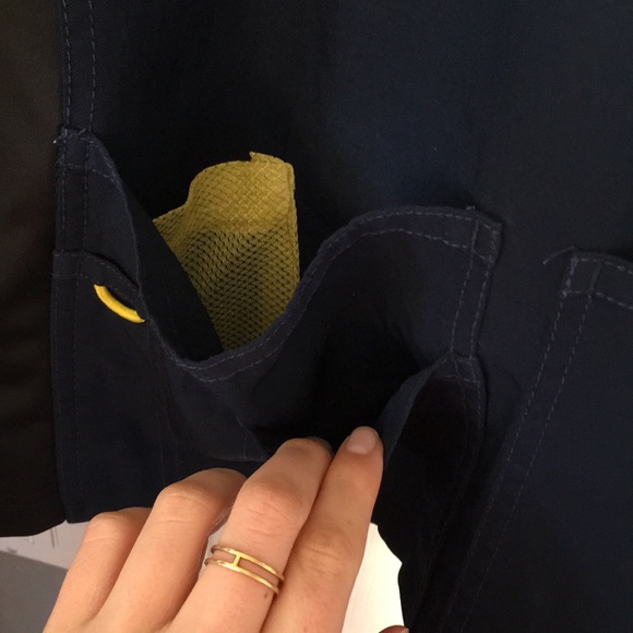 •WonderWink Womens Navy Blue Scrub Top• - Picture 3 of 7